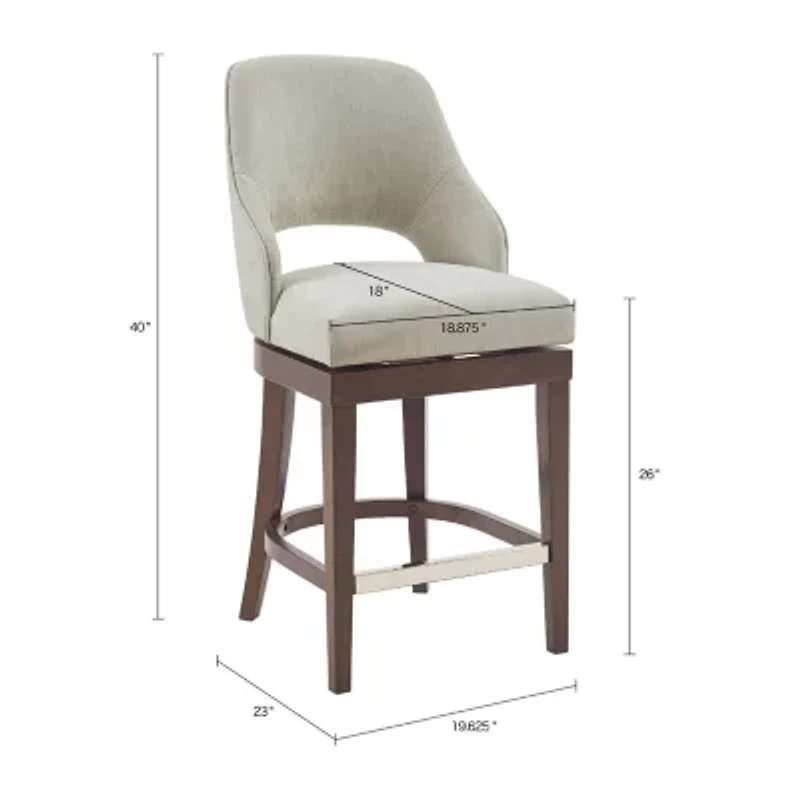 Madison Park Marshall Dining Room Collection Counter Height Upholstered Bar Stool