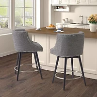 Madison Park Quarry Dining Room Collection Counter Height Upholstered Bar Stool