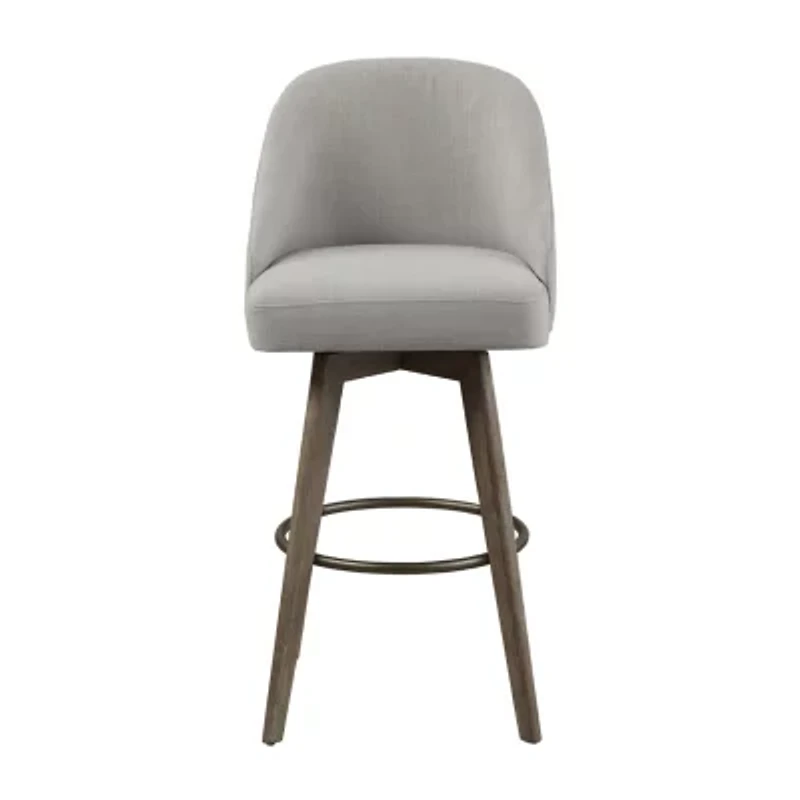 Madison Park Walsh Dining Room Collection Upholstered Swivel Bar Stool