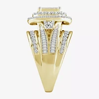 Womens 2 CT. T.W. Natural White Diamond 10K Gold Engagement Ring
