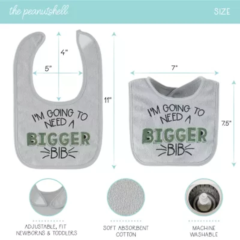 The Peanutshell Boys 10-pc. Bib