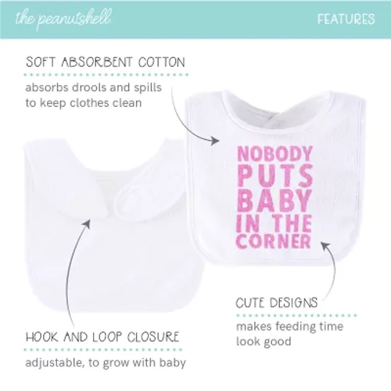 The Peanutshell Girls 10-pc. Bib