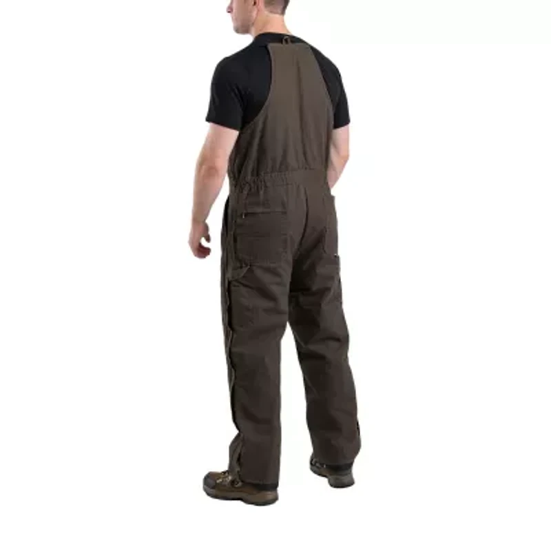 Berne Highland Washed Insulated Bibs Short Mens Workwear Overall