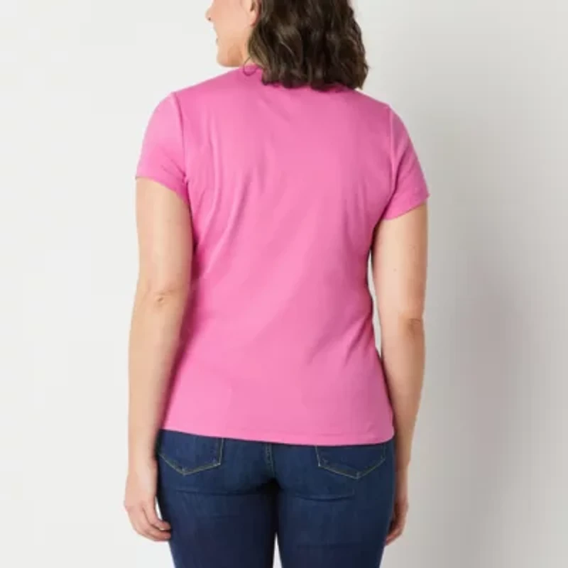 St. John's Bay Womens V Neck Short Sleeve T-Shirt