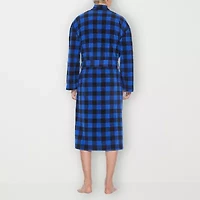 Residence Mens Fleece Kimono Robe Long Sleeve Length