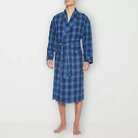 Residence Mens Big Flannel Long Sleeve Length Robe
