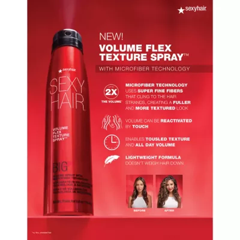 Sexy Hair Volume Flexible Texture Hair Spray 5.8 oz.