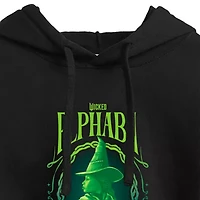 Movie Elphaba Cropped Womens Long Sleeve Wicked Juniors Hoodie