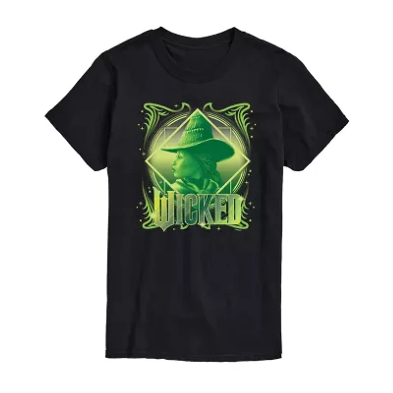 Movie Elphaba Tee Womens Crew Neck Short Sleeve Regular Fit Wicked Juniors Graphic T-Shirt