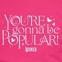 Movie Glinda Tee Womens Crew Neck Short Sleeve Regular Fit Wicked Juniors Graphic T-Shirt