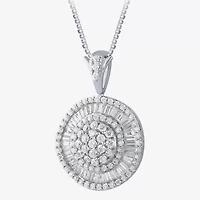 (G / Si2) Womens 2 CT. T.W. Lab Grown White Diamond 14K Gold Round 18 Inch Pendant Necklace