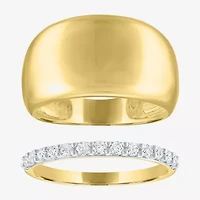 Diamond Addiction (G-H / I1-I2) Womens 1/3 CT. T.W. Lab Grown White 10K Gold Ring Set