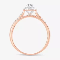 H-I / Si1-Si2) Womens 2 CT. T.W. Lab Grown White Diamond 10K or 14K Gold Cushion Side Stone Halo Bridal Set