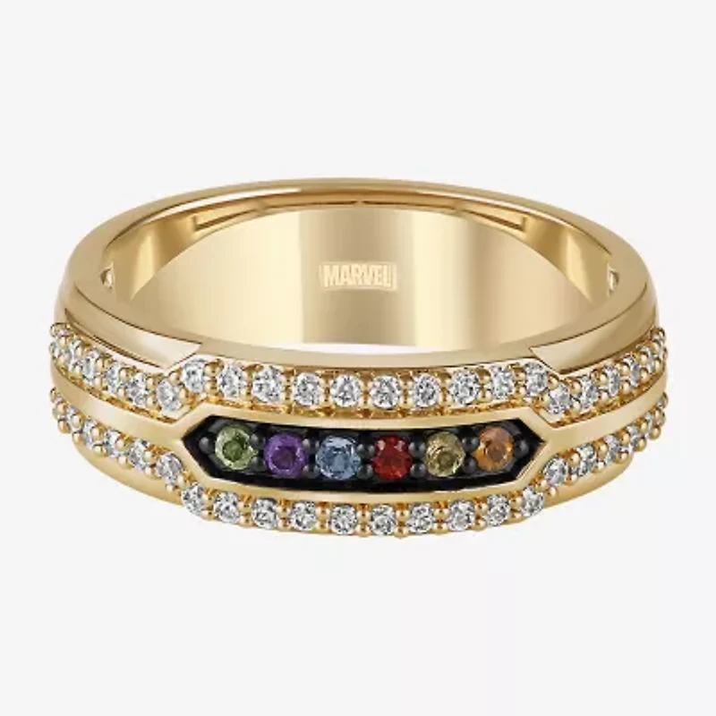 Infinity Star Lab Grown Diamonds "Infinity Gauntlet" Womens 1/3 CT. T.W. Genuine Multi Color 14K Gold Thanos Band