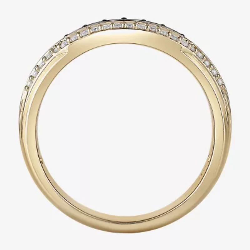 Infinity Star Lab Grown Diamonds "Infinity Gauntlet" Mens 1/3 CT. T.W. Genuine Multi Color 14K Gold Thanos Band
