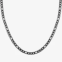 Mens Stainless Steel 22 Inch Figaro Chain Necklace