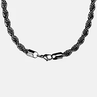 Mens Stainless Steel 24 Inch Rope Chain Necklace