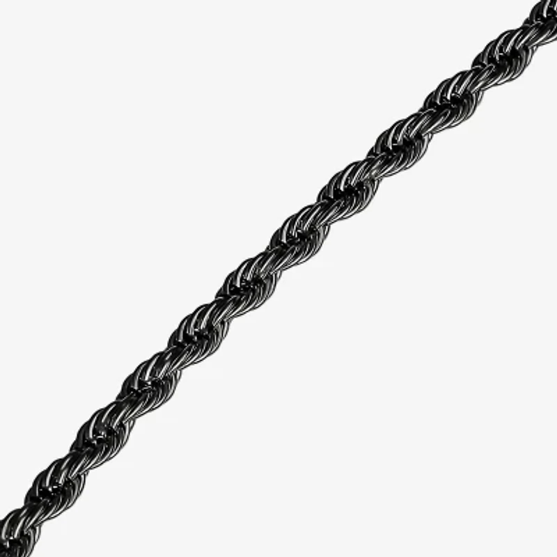 Mens Stainless Steel 24 Inch Rope Chain Necklace
