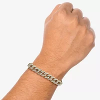 Mens Stainless Steel 8 1/2 Inch Curb Chain Bracelet