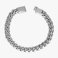 Mens Stainless Steel 9 Inch Curb Chain Bracelet