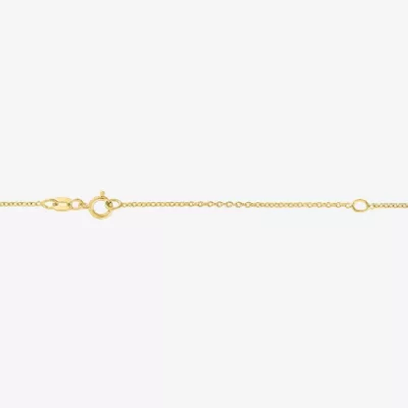 Diamond Accent Cowboy Hat (G-H / I1-I2) Womens Diamond Accent Lab Grown White Diamond 14K Gold Over Silver 16 Inch Pendant Necklace