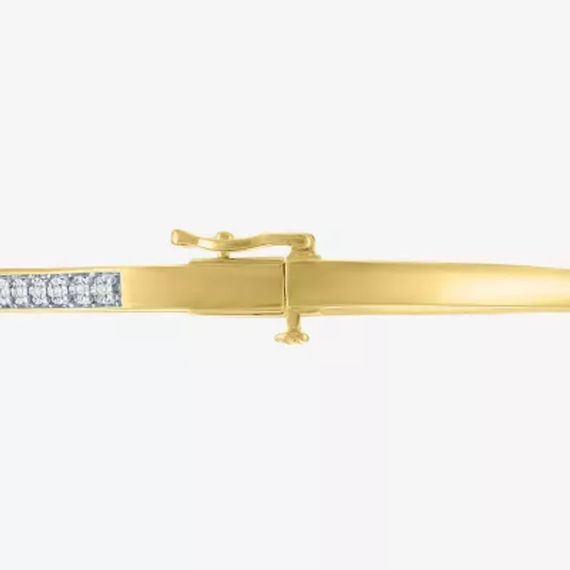 Diamond Addiction (G-H / I1-I2) Womens 2-pc. 1/10 CT. T.W. White Diamond 14K Gold Over Silver Sterling Silver Bracelet Set