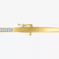 Diamond Addiction (G-H / I1-I2) Womens 2-pc. 1/10 CT. T.W. White Diamond 14K Gold Over Silver Sterling Silver Bracelet Set