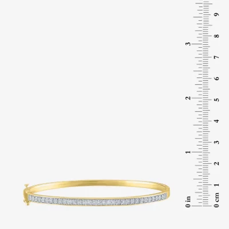 Diamond Addiction (G-H / I1-I2) Womens 2-pc. 1/10 CT. T.W. White Diamond 14K Gold Over Silver Sterling Silver Bracelet Set