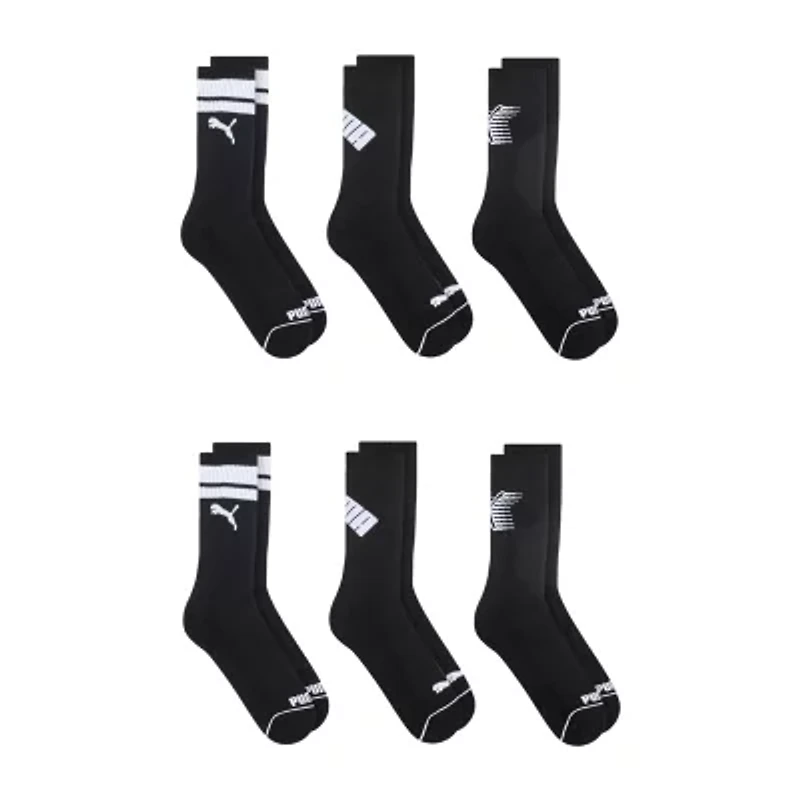 PUMA Sportstyle Training Mens 6 Pair Crew Socks