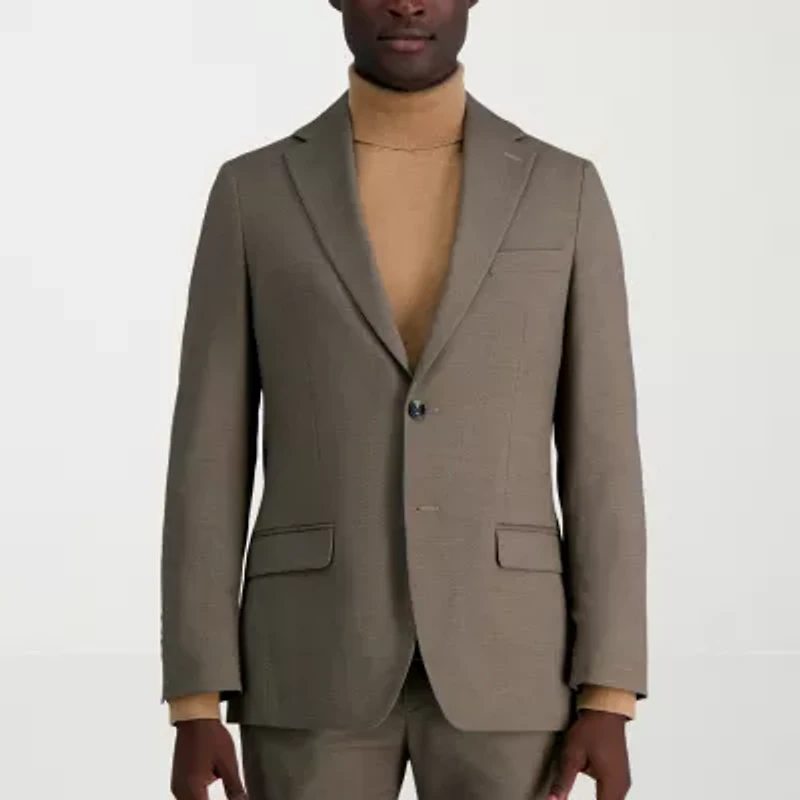 Haggar JMH Tailored Prominent Twill Mens Stretch Fabric Modern Fit Suit Jacket