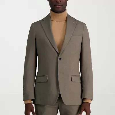 Haggar JMH Tailored Prominent Twill Mens Stretch Fabric Modern Fit Suit Jacket