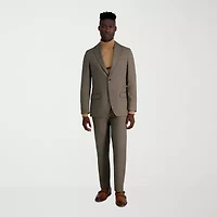 Haggar JMH Tailored Prominent Twill Mens Stretch Fabric Modern Fit Flat Front Suit Pant