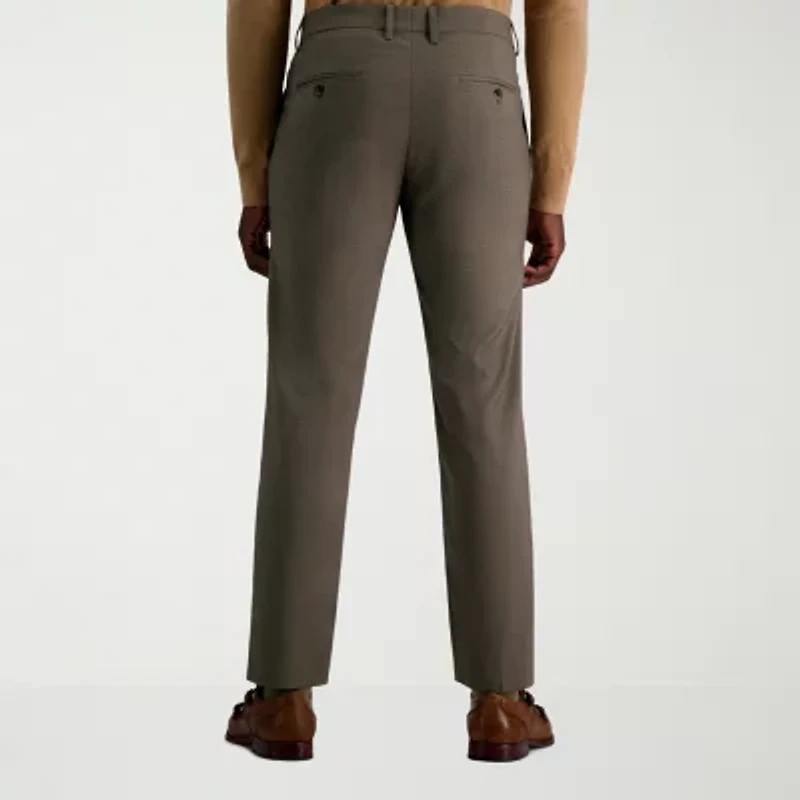 Haggar JMH Tailored Prominent Twill Mens Stretch Fabric Modern Fit Flat Front Suit Pant