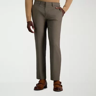 Haggar JMH Tailored Prominent Twill Mens Stretch Fabric Modern Fit Flat Front Suit Pant