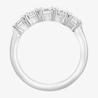 Effy  (H / Si1) Womens 3 CT. T.W. Lab Grown White Diamond 14K White Gold Anniversary Band