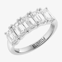 Effy  (H / Si1) Womens 3 CT. T.W. Lab Grown White Diamond 14K White Gold Anniversary Band