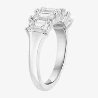 Effy  (H / Si1) Womens 3 CT. T.W. Lab Grown White Diamond 14K White Gold Anniversary Band