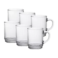 Duralex Versailles 6-pc. 8oz. Coffee Mug Set