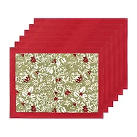Couleur Nature Baies De Houx 6-pc. Placemat