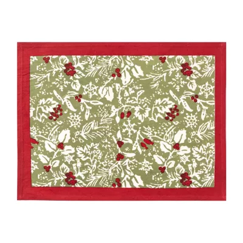 Couleur Nature Baies De Houx 6-pc. Placemat
