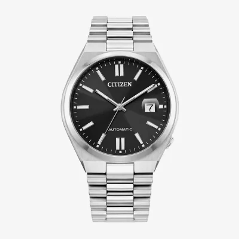 Citizen Tsuyosa Mens Automatic Silver Tone Stainless Steel Bracelet Watch Nj0150-56e