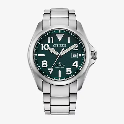 Citizen Promaster Land Mens Silver Tone Bracelet Watch Bn0241-59w