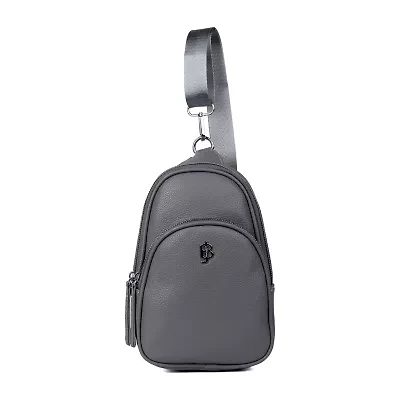 Julia Buxton Pu Sling Womens Adjustable Straps Backpack