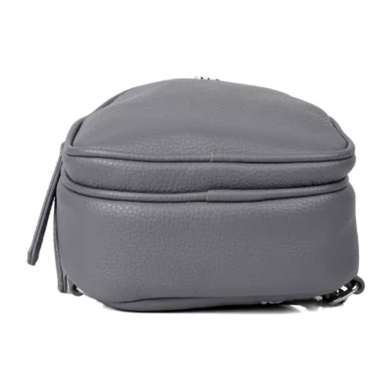 Julia Buxton Pu Sling Womens Adjustable Straps Backpack