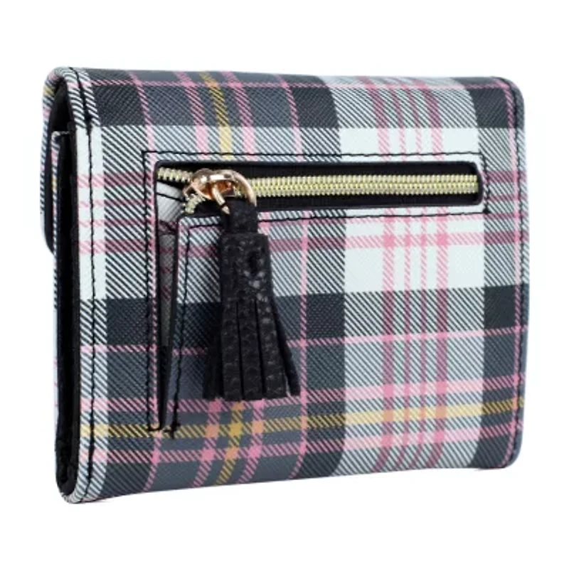 Julia Buxton Mini Trifold Womens RFID Blocking Wallet