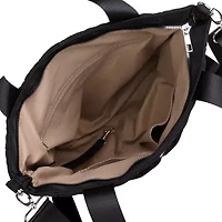 Julia Buxton Nylon Quilted Organizer Adjustable Straps Womens Tote
