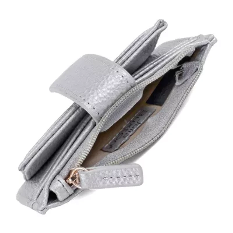 Julia Buxton Bifold Slim Card Case Womens Rfid Blocking Accordian Wallet