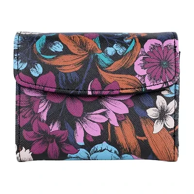 Julia Buxton Mini Trifold Womens Rfid Blocking Wallet