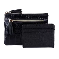 Julia Buxton Large Id Coin Case Womens RFID Blocking Wallet