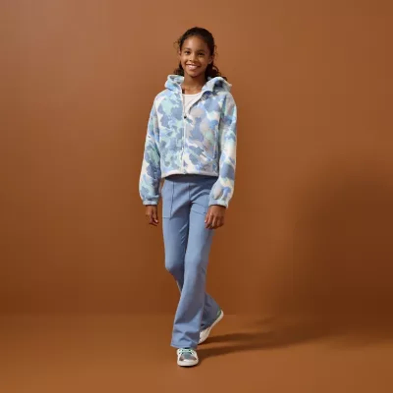 Xersion Sherpa Little & Big Kid Girls Midweight Jacket